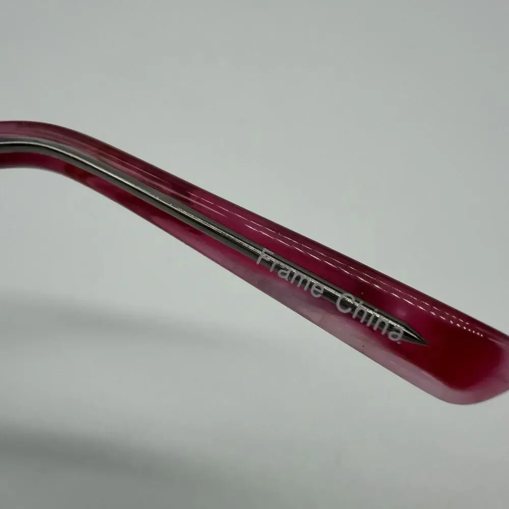 Modern Twilight Rose Eyeglasses Plastic Full Frames Only Pink Clear 51-18-135
